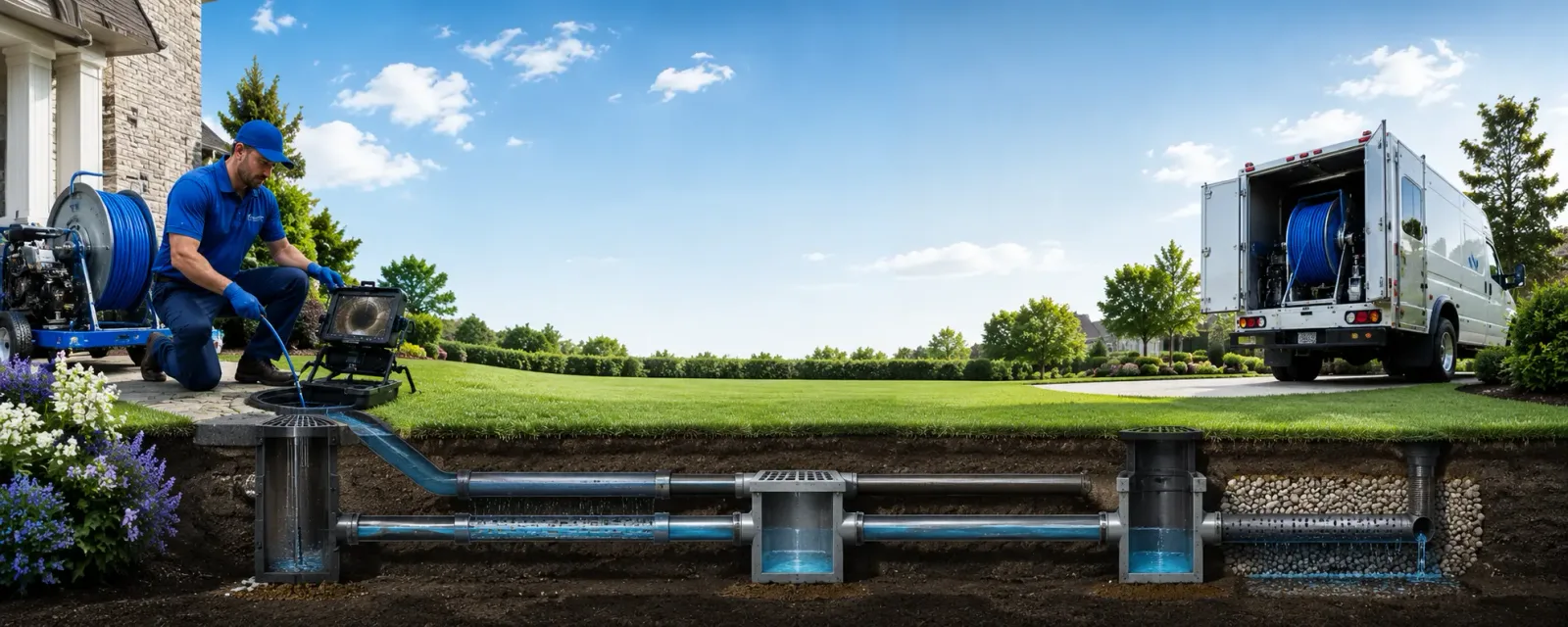 Outdoor drain cleaning information for Iowa City, IA